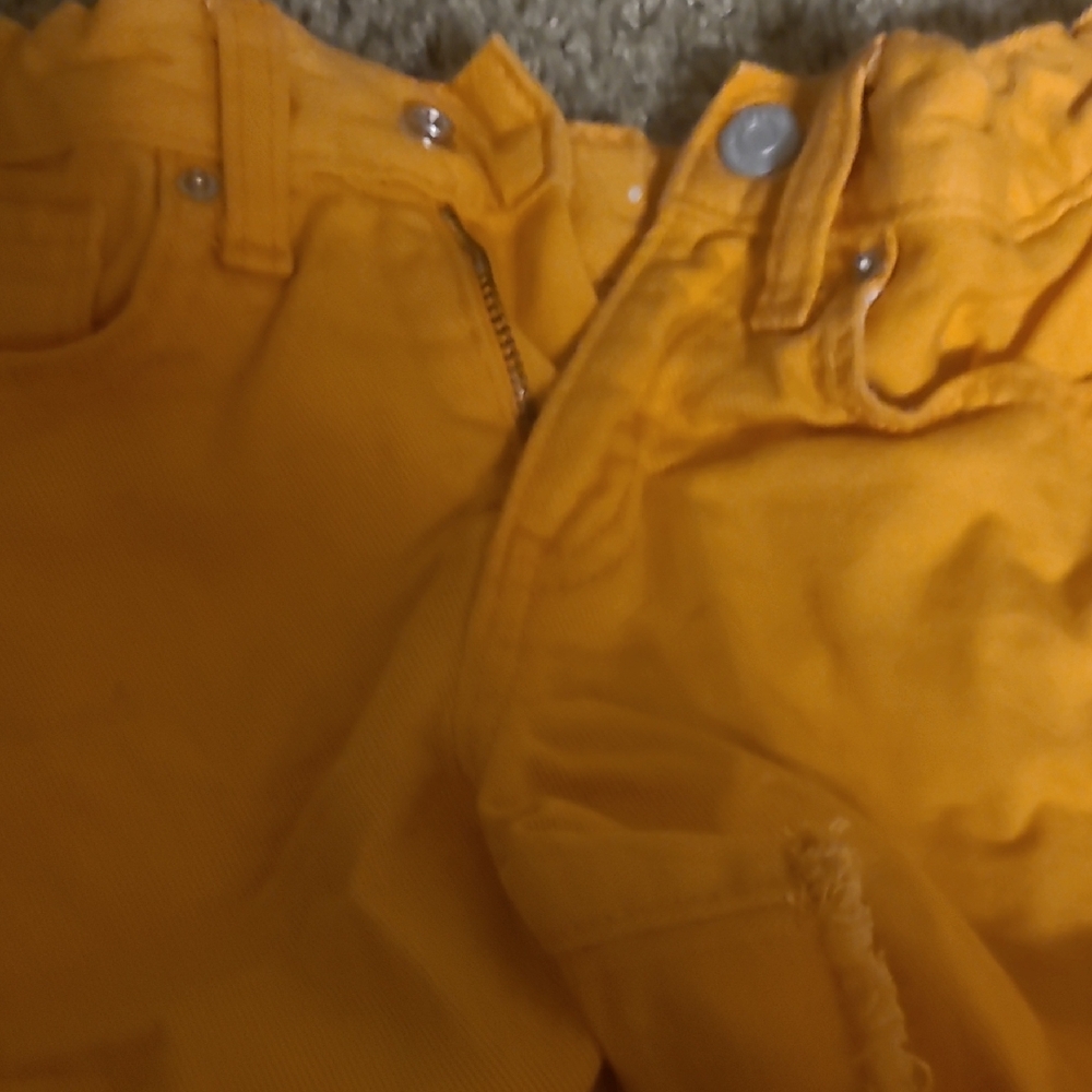 One 5 One Orange Jeans Stylish Cotton Twill